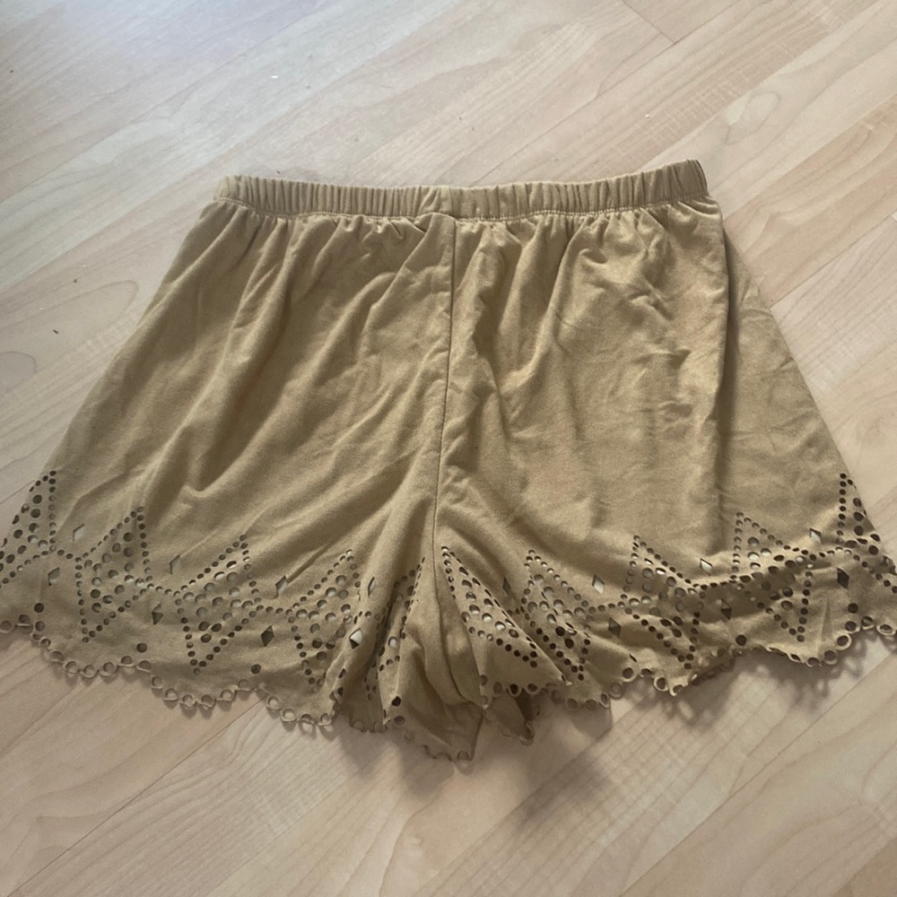 Tan HW Shorts